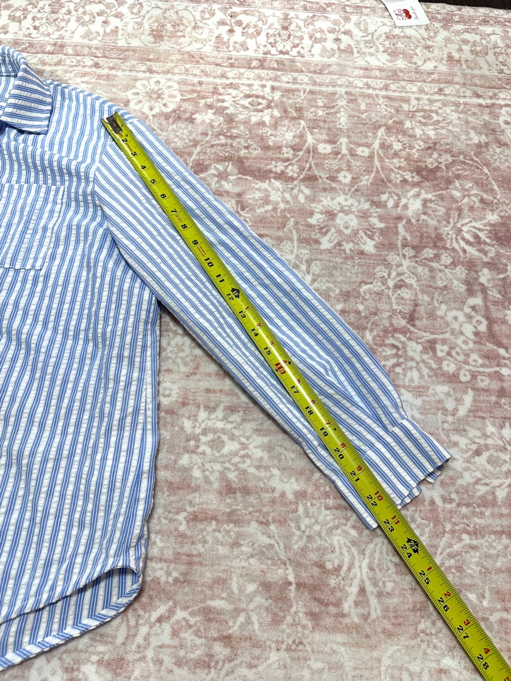 Cupshe 🩵 Striped Long Sleeve Cover Up Top - Picture 12 of 13